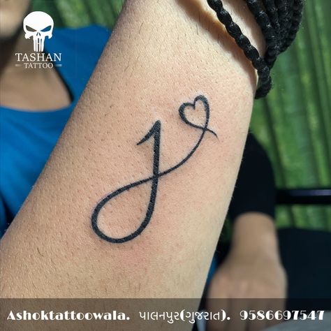 TashanTattoo
AshokTattooWala
S.20. Tirupati plaza
Opp. New bus stand
Near gd modi collage
Palanpur (gujrat)
9586697547
9687533310 J Infinity Tattoo, J With A Heart, J Letter Tattoo Design, J Letter Tattoo, J Tattoos, Letter J Tattoo, A Heart Tattoo, Aquarius Tattoos, Tattoo Name Fonts