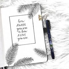 Minimalist Bullet Journal, Kraf Kertas, Bullet Journal Spreads, Bullet Journal Quotes, Bullet Journal Banner, Journal Spreads, Bullet Journal Mood, Bullet Journal Aesthetic, Bullet Journal Notebook