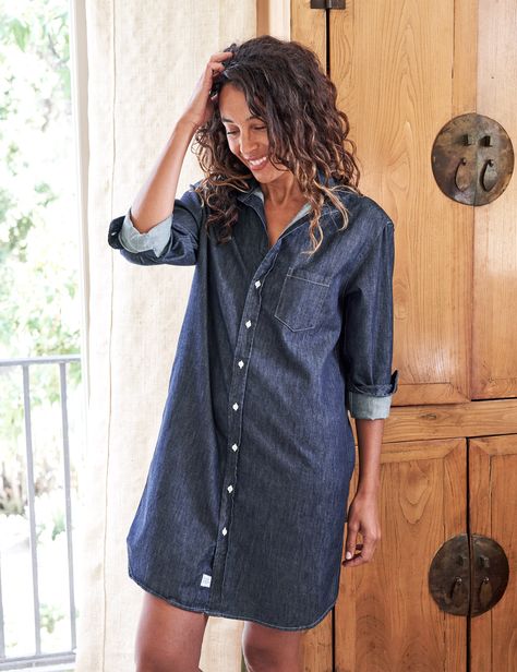 Mary, Classic Shirtdress, Raw Rinse Denim Frank And Eileen, Classic Shirt Dress, Frank & Eileen, Denim Shirt Dress, Raw Denim, Cute Summer Outfits, Shirtdress, Relaxed Style, Fashion Classy