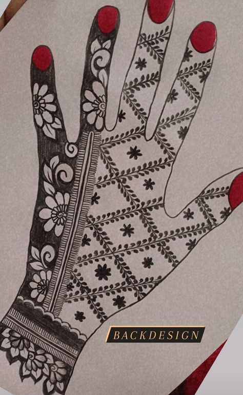 Mehandi Designs Pencil Sketch, Mehndi Designs Pencil Sketch, Pencil Mehndi Design, Mehndi Practice, New Henna Designs, Beautiful Simple Mehndi Design, Simple Mehendi, Modern Mehndi, Beginner Henna