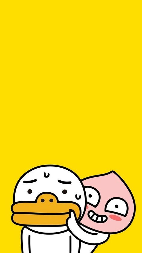 Kakao Friends Wallpapers - Top Free Kakao Friends Backgrounds - WallpaperAccess Kakaotalk Wallpaper, Friends Iphone Wallpaper, Kakao Friends, Friends Wallpaper, Iphone Background Images, Korean Art, Yellow Wallpaper, Line Friends, Wallpaper Pictures