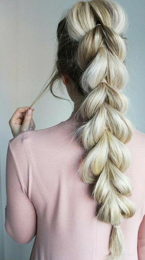 Luxyhair.com Diy Hair Updos, Pull Through Braid, Braid Hairstyle, Types Of Braids, Easy Braids, Undercut Hairstyles, Braided Hairstyles Easy, Braids For Long Hair, Pull Through