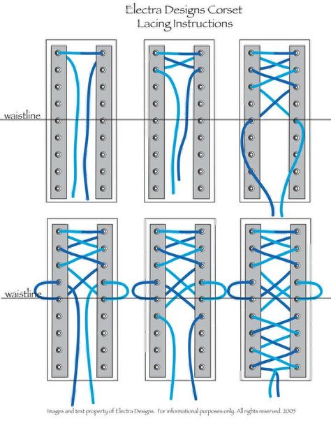 M Pardo: Corset lacing: how to put a corset on How To Lace Up A Corset, How To Lace A Corset, How To Tie A Corset, A Corset Dress, Closet Planning, Corset Lacing, Haine Diy, Sewing Tops, Corset Pattern