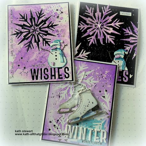 Tim Holtz Sizzix Dies Christmas Cards, Tim Holtz Christmas 2024, Tim Holtz Christmas Cards Ideas, Tim Holtz Christmas Cards, Sizzix Christmas, Tim Holtz Tags, Vintage Ice Skating, Tim Holtz Dies, Winter Wishes