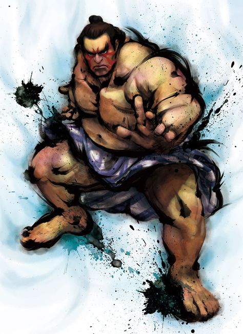 E. Honda - Pictures & Characters Art - Street Fighter IV E Honda Street Fighter, E Honda, Street Fighter 4, Street Fighter 5, Street Fighter Alpha, Super Street Fighter, Street Fighter Characters, Sumo Wrestler, Street Fighter 2