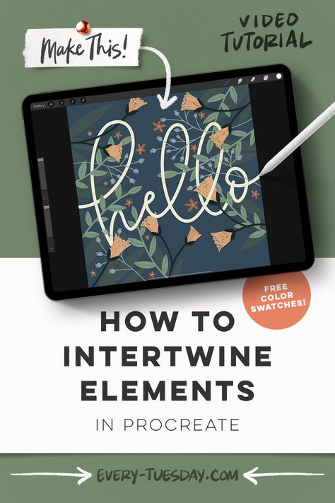 Learn How To Use Procreate, How To Do Calligraphy On Procreate, Making Patterns In Procreate, Free Procreate Lettering Guides, Procreate App Tutorial, Ipad Lettering Procreate, Digital Art Tutorial Beginner, Procreate Ideas, Procreate Tutorials