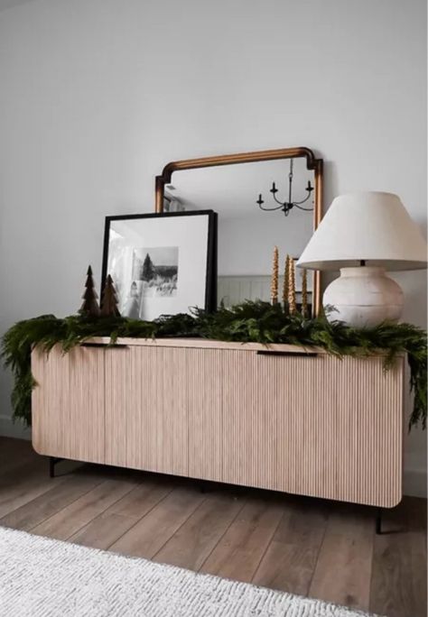 Furniture HotSpot Lydia Art Deco … curated on LTK Sideboard Christmas Decor, Christmas Sideboard Decor, Christmas Sideboard, Iv Lounge, Large Wall Decor Ideas, Pnw Home, Welcome To My Crib, Busy Girl, Sideboard Decor