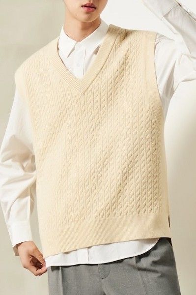 KOODING carries the latest 8seconds vests. KOODING is the global leading shopping website in providing authentic Korean fashion, beauty and lifestyle items, including clothing, cosmetics, shoes, accessories, and bags in affordable, fast, easy, and safe way. Beige Sweater Vest Outfit Men, Yellow Vest Outfit Men, Yellow Clothes Men, Yellow Fits Men, Knitted Vest Outfit Men, Vest Men Outfit, Sweater Vest Outfit Aesthetic, Knitted Vest Outfit, Yellow Sweater Vest