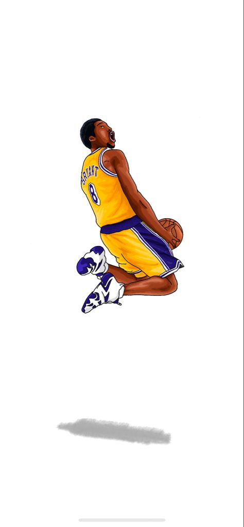 Kobe Bryant Cartoon, Nba Drawings, Basketball Live Wallpaper, Basketball Wallpapers, Nba Artwork, Best Nba Players, Nba Basketball Art, Stars Art, Black Spiderman