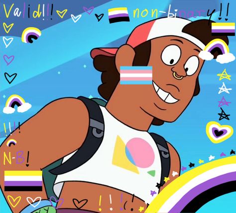 Shep Steven Univers, Steven Universe Pride, Pride Stuff, Gender Envy, Steven Universe, Drawing Ideas, Circus, Canon, Mario