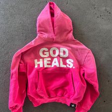 Full Sleeves God Heals Hoodie — My 3D Hoodie Oversized Hoodie Men, Printed Hoodies, God Heals, Tops Men, Y2k Tops, Loose Hoodie, Outfit Vintage, Women Sweatshirt, Loose Pullover