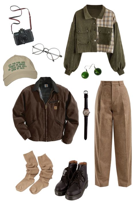 Cottage Core Aesthetic Clothes Men, Vintage Core Outfits Men, Barista Aesthetic Outfit Male, Unisex Cottagecore Outfits, Nature Outfits Aesthetic Men, Cottagecore Outfits Masculine, Cottage Core Outfits Masc, Male Goblincore, Hobbitcore Fashion Men