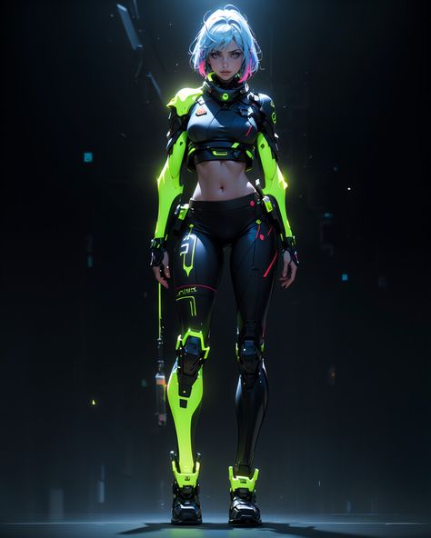 ArtStation - 200 Neon Cyberpunk Fashion Reference : Explore Futuristic Style Art V1 | 4K is now in shop! Cyberpunk Vehicles, Cyberpunk Genre, Cyberpunk Concept Art, Futuristic Costume, Costume Concepts, Cyberpunk Outfit, Sci Fi Costume, Neon Cyberpunk, Cyberpunk Female