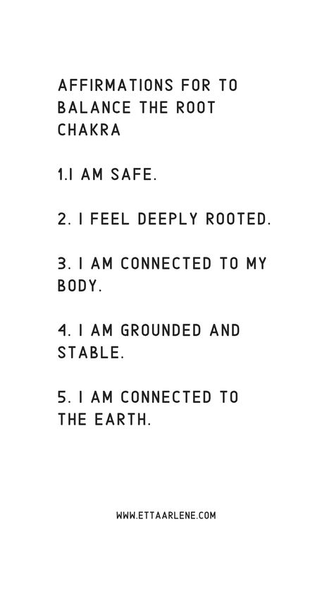 Root Chakra Affirmations, Chakra Quotes, Reiki Principles, Chakras Meditation, The Root Chakra, Chakra Health, Root Chakra Healing, Chakra Affirmations, Chakra Racine