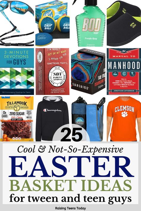 Easter Basket Ideas for Teen Boys - Raising Teens Today Fun Easter Basket Ideas, Teenager Easter Basket, Teen Boy Easter Basket, Easter Teens, Teen Easter Basket, Boys Easter Gifts, Mom Time, Unique Easter Baskets, Fun Easter Baskets