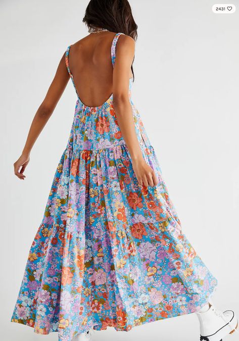 Park Slope, Maxi Sundress, Prairie Dress, Summer Trends, Trending Dresses, Floral Maxi, Mode Style, Free People Dress, Plunging Neckline