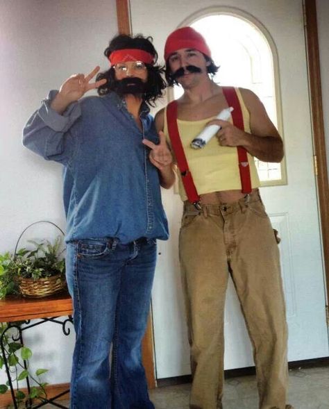 Cheech And Ching Couple Costume, Chic And Chong Costume, Womens Cheech Costume, Halloween Costume Cheech And Chong, Cheech N Chong, Cheech And Chong Costumes, Cheech And Chong Movie Poster, Cheech And Chong, Halloween 23