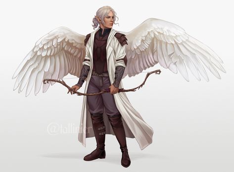 Winged Human Character Design Male, Winged Characters, Rachel Denton, Npc Ideas, Celestial Realm, Winged People, Bird People, Bristol Uk, Female Knight