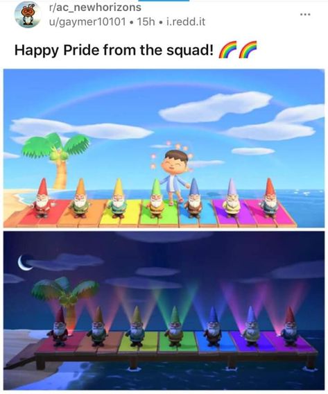 Acnh Pride, Acnh Rainbow, Happy Pride, Animal Crossing Qr, Lgbtq Pride, Front Page, Animal Crossing, Hobbies, Rainbow