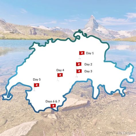 7 days in Switzerland: A magical 7-day itinerary! Switzerland Summer, Switzerland Travel Guide, Switzerland Itinerary, Europe Trip Itinerary, Natural Landscapes, Switzerland Travel, Zermatt, Travel Itinerary, Travel Around The World