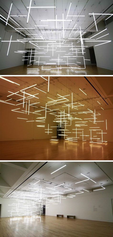 Interaktives Design, Blitz Design, Light Art Installation, Lighting Installation, Fluorescent Tube, Light Sculpture, Installation Design, Light And Space, Sculpture Installation