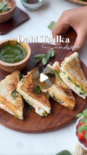 Namisha Bhandari | thenoshytales on Instagram: "Simple recipes= comfort food♥️

Healthy and satisfying, this Dahi Tadka Sandwich is a must-try recipe!
A must try and ideal recipes for Healthy breakfast, go to lunch, teatime snack and dinner😍
.
.
.
#reel #recipe #dahi #toast #sandwiches #sandwhich #dahitadka" Dahi Sandwich Recipe, Dahi Toast, Dahi Tadka, Vegetarian Sandwich Recipes, Tea Time Snacks, Healthy Comfort Food, Simple Recipes, Food Healthy, Healthy Vegetarian