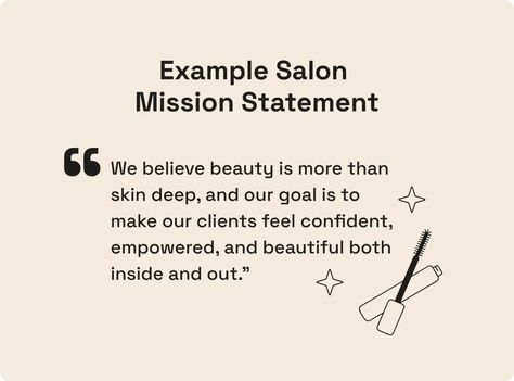 Salon Mission Statement Examples, Salon Mission Statement, Best Mission Statements, Business Mission Statement, Mission Statement Template, Hair Salon Business Plan, Writing A Mission Statement, Mission Statement Examples, Salon Business Plan