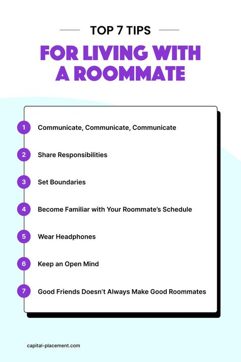 Living With A Roommate, How To Be A Good Roommate, Roommate Tips, Roommate Rules, Apartment With Roommates, College Roomate, Roommate Agreement, Roommate Wanted, Wanted Ads