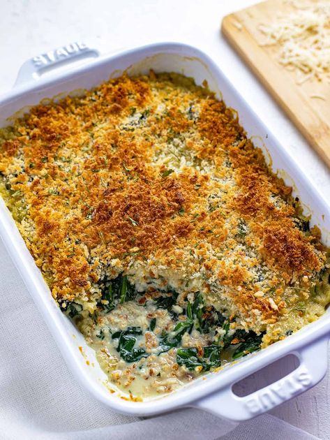 Spinach Casserole Recipes, Best Thanksgiving Side Dishes, Spinach Casserole, Broccoli Rice Casserole, Cauliflower Casserole, Vegetable Casserole, Creamy Spinach, Thanksgiving Side Dishes, Sweet Potato Casserole