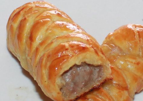 How to Make Sausage Rolls: A Deliciously Easy Recipe With Ready Made Puff Pastry Sausage Puffs, Make Sausage, Homemade Sausage Rolls, Sausage Rolls Recipe, Puff Pastries, Sausage Roll, Easy Puff Pastry, Scottish Recipes, Homemade Sausage