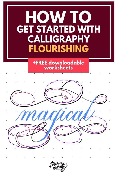 Number Calligraphy, Calligraphy Flourishing, How To Do Calligraphy, Brush Lettering Worksheet, Flourish Calligraphy, Calligraphy Worksheet, Calligraphy Tutorial, Beach Table, Copperplate Calligraphy