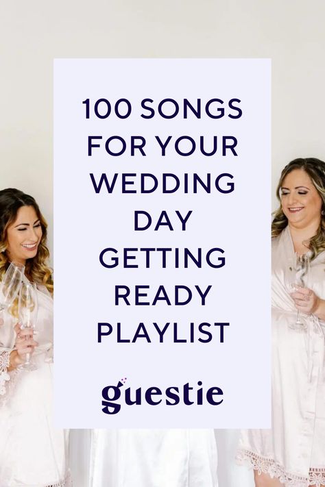 Pre Wedding Playlist, Morning Of Wedding Playlist Songs, Wedding Day Playlist Getting Ready, Wedding Morning Playlist Brides, Wedding Song Checklist For Dj, Wedding Getting Ready Playlist, Wedding Morning Playlist, Wedding Playlist Names, Getting Ready Playlist Names