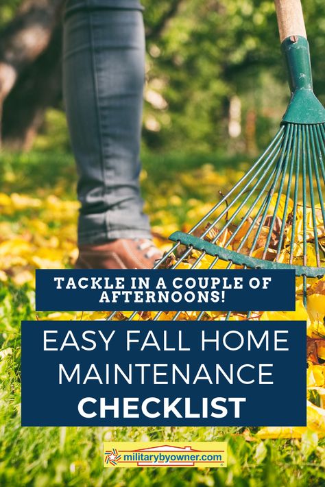 Easy Fall Home Maintenance #maintenance #homeowner Window Unit Air Conditioners, Fall Home Maintenance, Fall Maintenance, Military Housing, Ice Dams, Home Maintenance Checklist, Maintenance Checklist, Winter Set, Fall Is Here