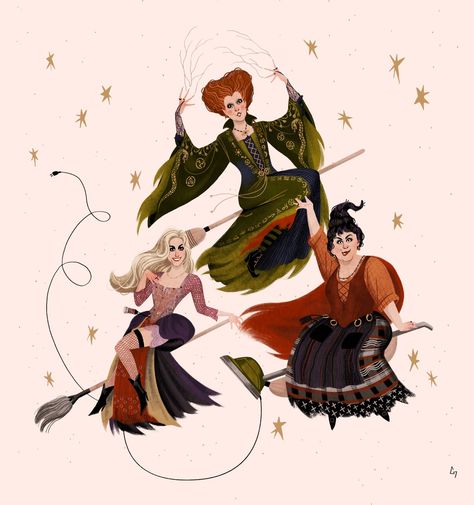 It's just a bunch of Hocus Pocus! Illustration by Conor Merriman Hocus Pocus Witches Drawing, Hocus Pocus Drawing, Hocus Pocus Witches, Witch Drawing, Hocus Pocus, Old Movies, Happy Fall, Witch, Disney