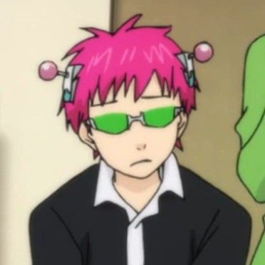 Disastrous Life Of Saiki K, Saiki K, An Anime, Pink Hair, Anime Character, Green, Hair, Anime, Pink