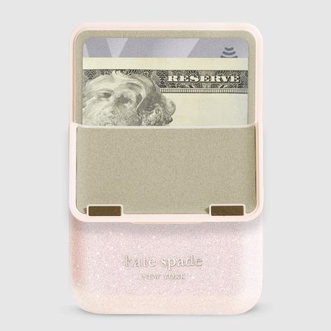 We’ve got you covered! The kate spade new york MagSafe Flip Wallet fully covers your essential cards, cash, and ID with a magnetic snap closure. This wallet features strong built-in magnets that connect to the back of your MagSafe-compatible phone case. Girly Christmas Wishlist, Iphone 15 Phone Case, Bday Wishlist Ideas, Things You Need, Wishlist Ideas I Want, Christmas List Inspo, Christmas Wishlist Ideas, Girly Christmas Gifts, Preppy Essentials