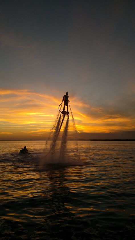 Flyboarding!-All Fly Boarding Water, Water Sports Aesthetic, Experiences Aesthetic, Fly Boarding, Bucket List Gift, Experience Aesthetic, Cancun Vacation, Extreme Adventure, Water Adventure