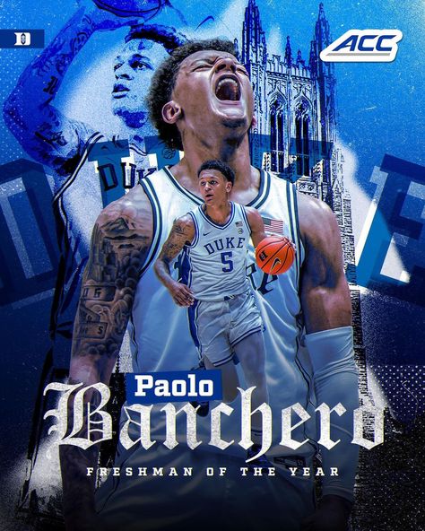 Duke Men’s Basketball on Instagram: “8th ACC Freshman of the Year winner in 11 years! Congrats 🅿️.” Paolo Banchero, Jordan Logo Wallpaper, Coach K, Jordan Logo, Duke Blue Devils, Duke Basketball, Basketball Coach, Blue Devil, Nba Players