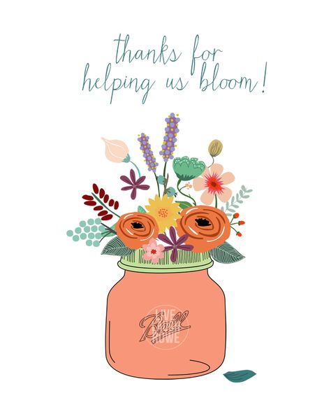 Love this teacher appreciation printable, "Thanks for Helping us Bloom!" www.livelaughrow.com #teachers #printable Gifts Best Friend, Teachers Day Card, Appreciation Printable, Letter To Teacher, Pastors Appreciation, Best Teacher Gifts, Printable Thank You Cards, Teacher Cards, Gifting Ideas