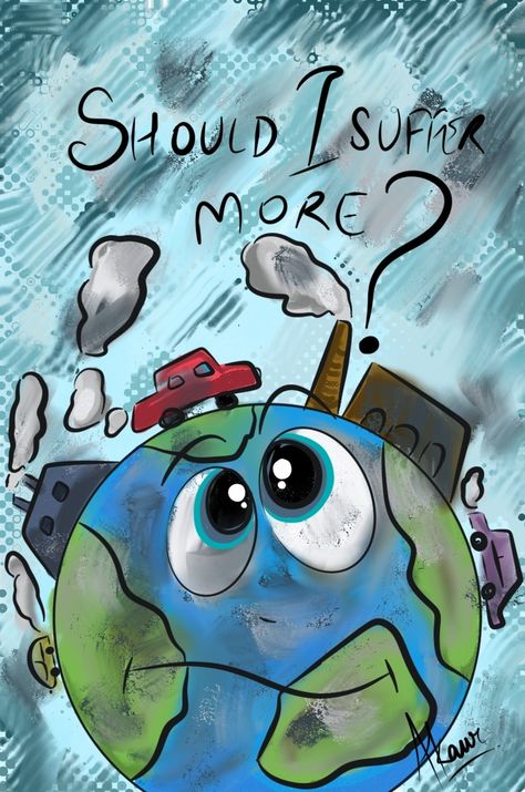 Poster On Pollution Drawing, Posters On Social Awareness, Drawing On Pollution, Poster On Pollution, Pollution Drawing, Earth Pollution, Air Pollution Poster, Pollution Poster, Awareness Poster