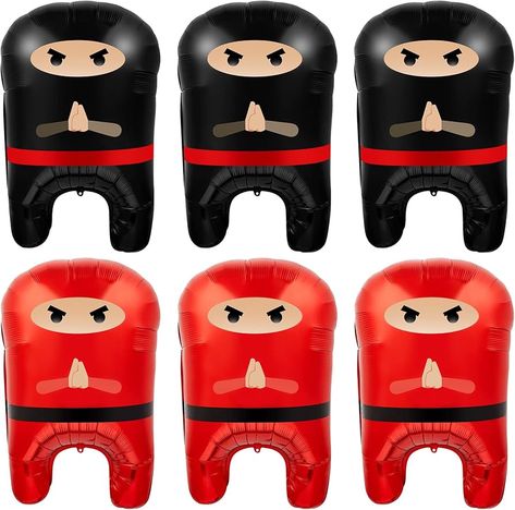 Ninja Party Essentials Ninja Party Decorations, Ninja Themed Birthday Party, Ninja Theme Party, Ninja Birthday Party, Ninja Theme, Black Warrior, Ninja Birthday Parties, Birthday Party Balloons, Ninja Birthday