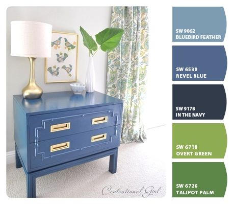 Revel Blue Sherwin Williams, Sherwin Williams Blues, Blue Sherwin Williams, Girls Shared Bedroom, Sherwin Williams Blue, Campaign Dresser, Bedroom Colour, Bedroom Colour Palette, Blue Paint Colors