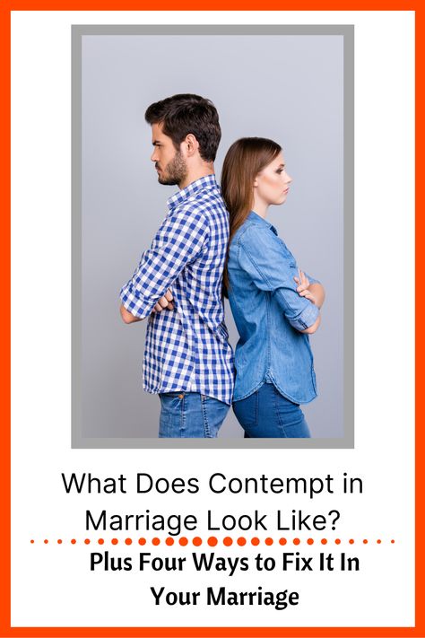 Contempt is a marriage killer. How do you know if contempt is at play in your marriage? See what contempt in marriage looks like and get four great tips for fixing contempt in your marriage. #marriage #contemptinmarriage #marriagehelp #relationshiphelp #marriagetips | oursmallhours.com Marriage Help Counseling, Seperation Marriage, Improve Marriage, Marriage Struggles, Communication In Marriage, Loveless Marriage, Marriage Issues, Premarital Counseling, Bad Marriage