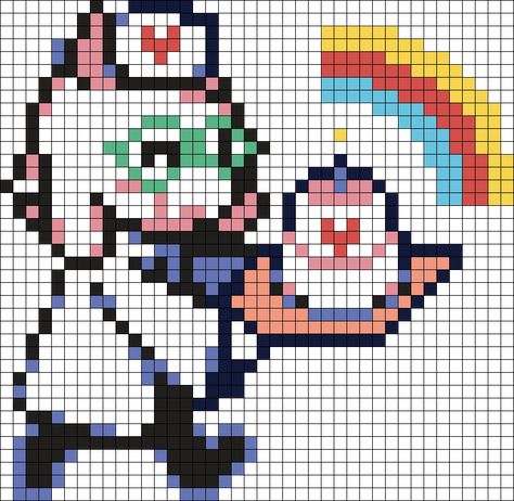 Deltarune Kandi Pattern, Perler Bead Patterns Undertale, Deltarune Pixel Art Grid, Deltarune Perler Beads, Undertale Pixel Art, Easy Perler Bead Patterns, Perler Creations, Pearl Beads Pattern, Pixel Art Templates