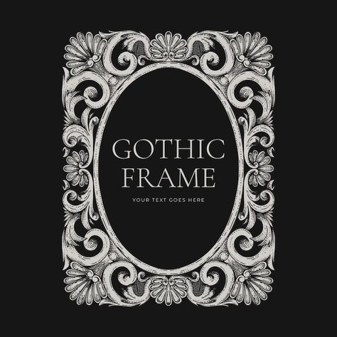 Decoración marco gótico dibujado a mano | Free Vector #Freepik #freevector #decoracion #elementos-decorativos #decorativo #adornos Gothic Frame, Gothic Pictures, Vector Hand, Image Frame, Frame Decor, Vector Photo, Graphic Resources, Picture Frames, Vector Free