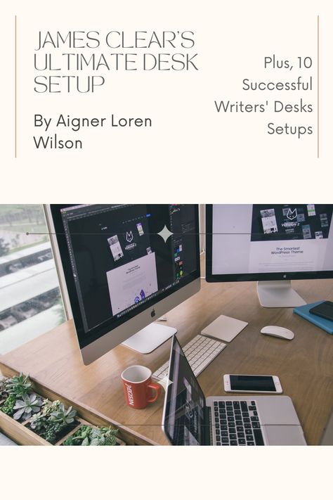 When you sit down at your desk, does it make you happy? Productive? Calm? Or does it make you groan, feel disorderly, or out of synch with yourself and work? Your environment is important. Even more so if you’re a creative. Some writers have even been able to chart advances in their career or work to when they upgraded or transformed their desk setups. Writers Desk Setup, Writers Office, Writer's Office, Writers Desk, Desk Setups, Write Every Day, Fantasy Writer, Famous Novels, Type Of Writing