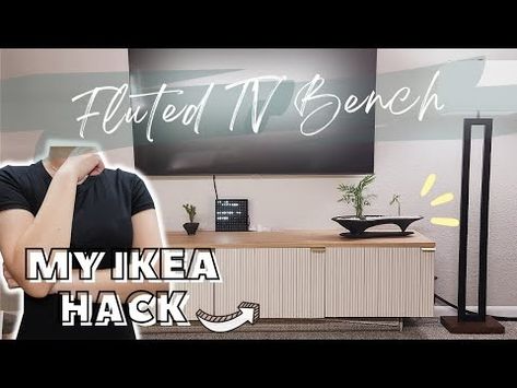 IKEA BESTA HACK | DIY Floatng Fluted TV Media Console Timelapse - YouTube Ikea Bestå Hack, Besta Hack, Tv Media Console, Ikea Besta, Hermes Kelly 28, Tv Media, Media Console, Hacks Diy, Ikea Hack