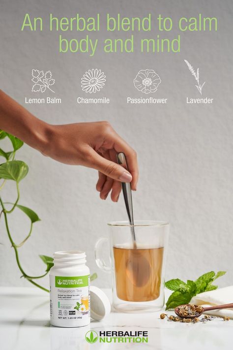 Game changer. Our Relaxation Tea blend will help you prepare for a deeper sleep and a more restful night. Herbalife Relaxation Tea, Herbalife Aesthetic, Herbalife Nutrition Facts, Herbalife Motivation, Nutrition Business, Herbal Drink, Herbalife Tea, Daily Protein Intake, Daily Protein