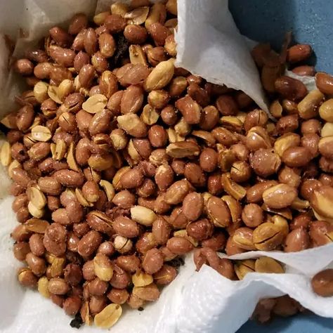 Deep-Fried Peanuts Recipe | Allrecipes Deep Fried Peanuts Recipes, Peanut Recipes, Deep Fried Peanuts In Shell Recipe, Salted Roasted Peanuts Recipe, Fried Peanuts Recipe, Serbian Food, Boiled Peanuts, Salted Peanuts, Raw Peanuts