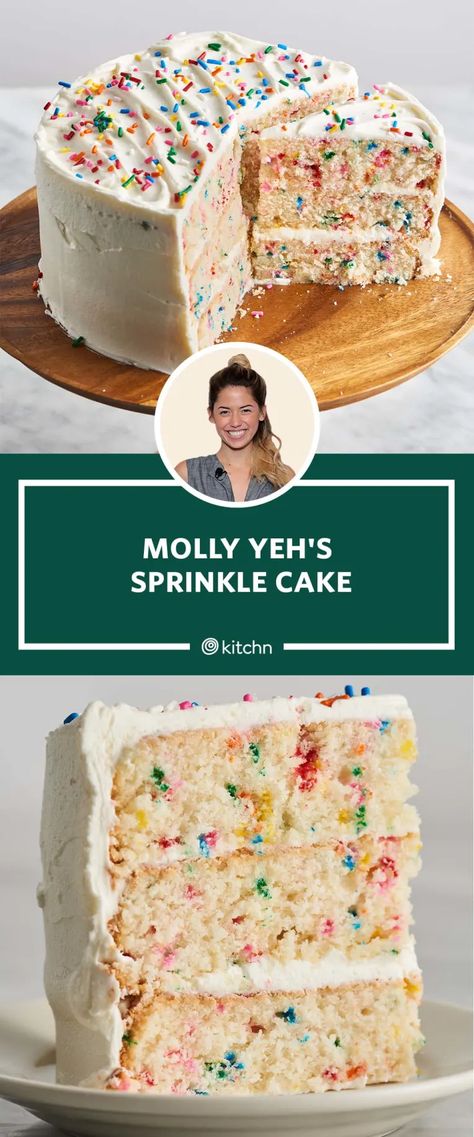 Best Funfetti Birthday Cake Recipe, The Best Funfetti Cake Recipe, Easy Funfetti Cake Recipe, Funfetti Birthday Cake Ideas, 13x9 Cake Recipes, Sprinkle Cake Ideas, Cake Recipes Funfetti, Best Funfetti Cake Recipe, Funfetti Cake Recipes